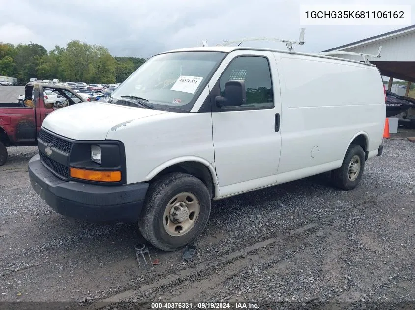 2008 Chevrolet Express Work Van VIN: 1GCHG35K681106162 Lot: 40376331