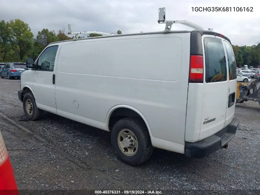 2008 Chevrolet Express Work Van VIN: 1GCHG35K681106162 Lot: 40376331