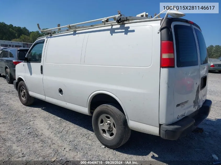 1GCFG15X281146617 2008 Chevrolet Express Work Van