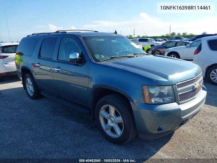 2008 Chevrolet Suburban 1500 Ltz VIN: 1GNFK16398R114461 Lot: 40482540