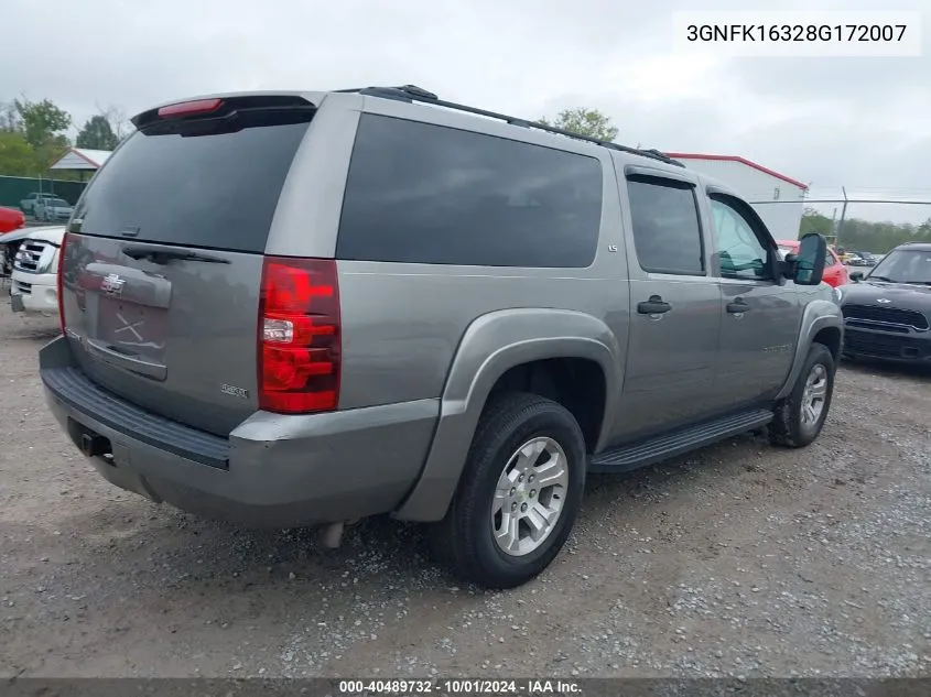 2008 Chevrolet Suburban 1500 Ls VIN: 3GNFK16328G172007 Lot: 40489732