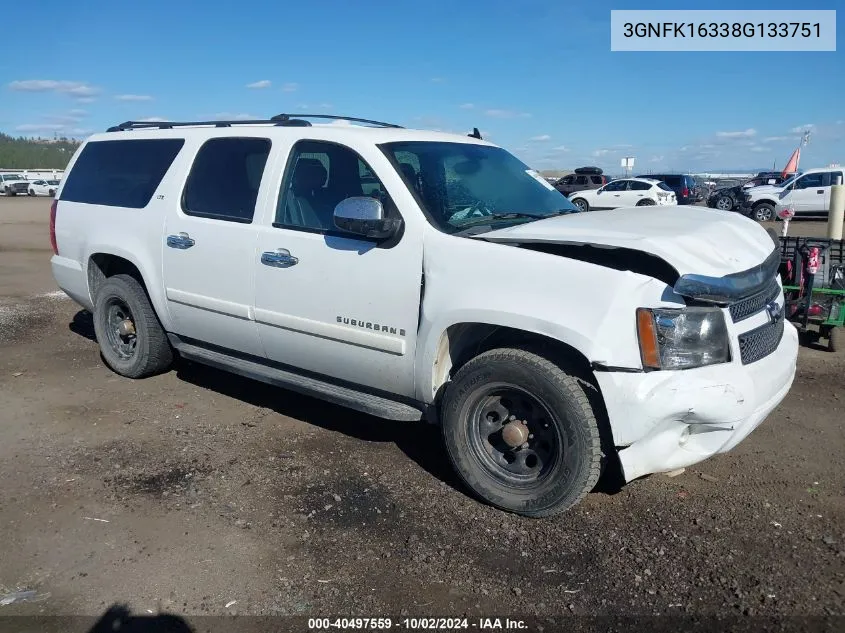 2008 Chevrolet Suburban 1500 Ltz VIN: 3GNFK16338G133751 Lot: 40497559