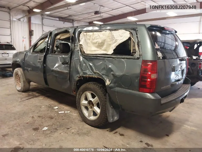 1GNFK16308J207948 2008 Chevrolet Suburban 1500 Lt