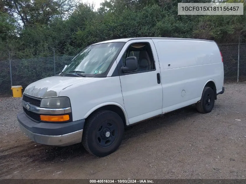 1GCFG15X181156457 2008 Chevrolet Express Work Van