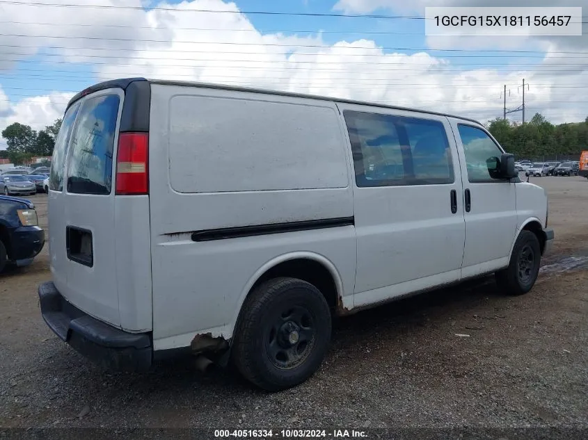 1GCFG15X181156457 2008 Chevrolet Express Work Van