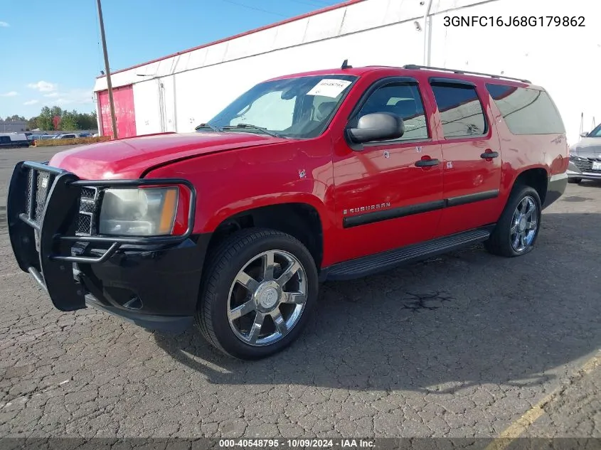 3GNFC16J68G179862 2008 Chevrolet Suburban 1500 Lt