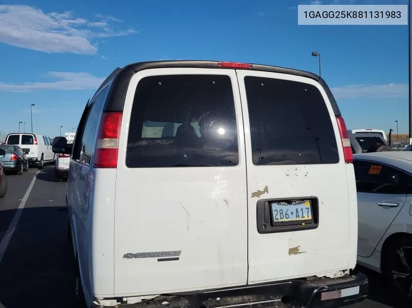 2008 Chevrolet Express G2500 VIN: 1GAGG25K881131983 Lot: 40575208