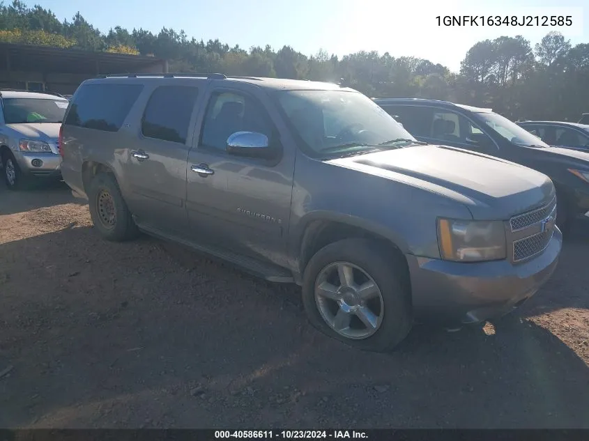 2008 Chevrolet Suburban 1500 Ltz VIN: 1GNFK16348J212585 Lot: 40586611