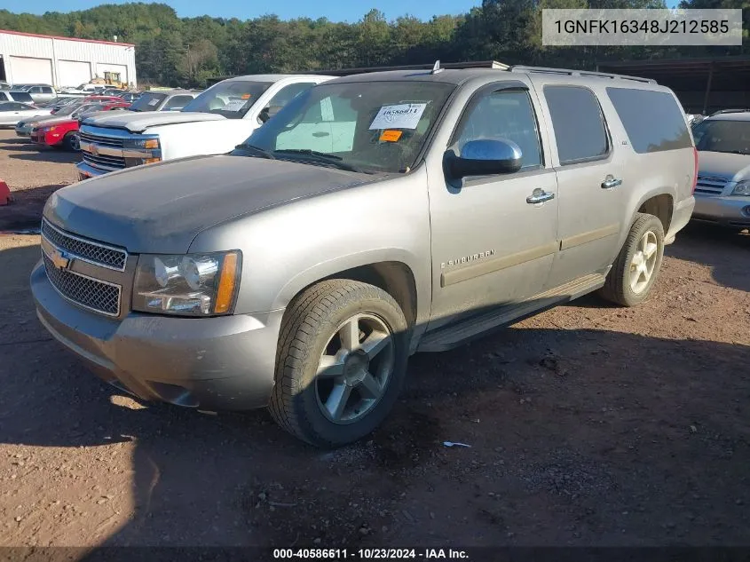 2008 Chevrolet Suburban 1500 Ltz VIN: 1GNFK16348J212585 Lot: 40586611