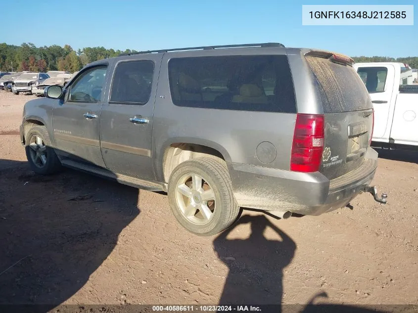 2008 Chevrolet Suburban 1500 Ltz VIN: 1GNFK16348J212585 Lot: 40586611