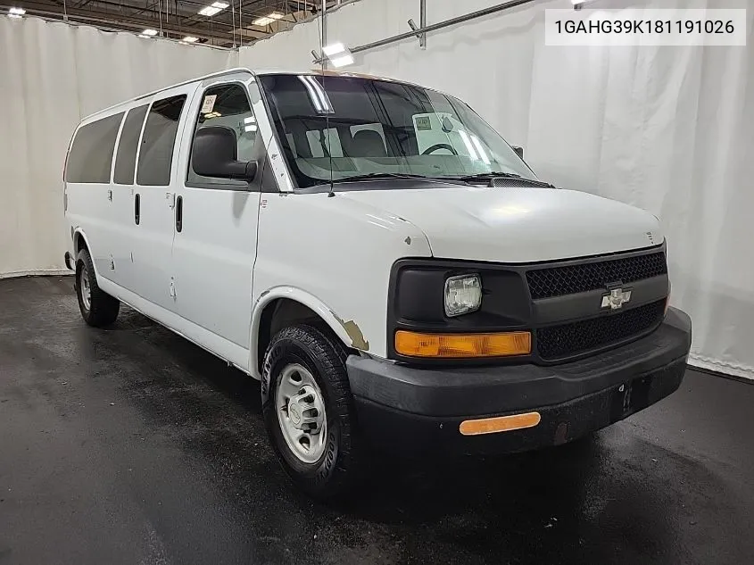 2008 Chevrolet Express Ls VIN: 1GAHG39K181191026 Lot: 40597458