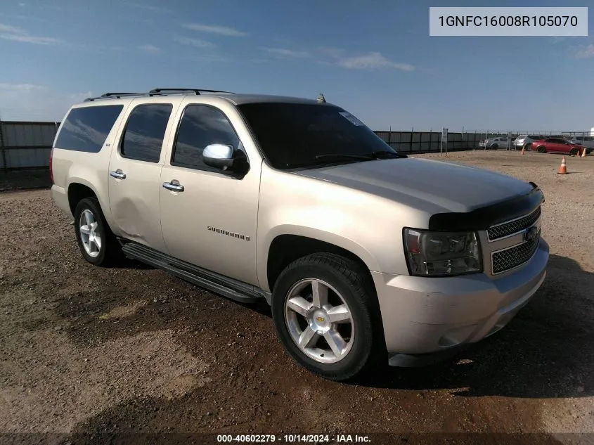 2008 Chevrolet Suburban 1500 Ltz VIN: 1GNFC16008R105070 Lot: 40602279