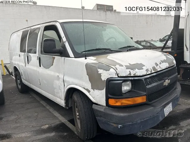 1GCFG154081232031 2008 Chevrolet Express Work Van