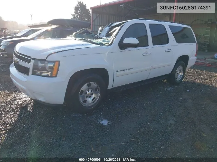 3GNFC16028G174391 2008 Chevrolet Suburban 1500 Lt