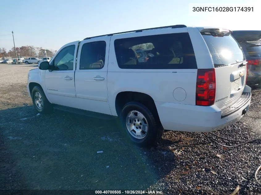 3GNFC16028G174391 2008 Chevrolet Suburban 1500 Lt