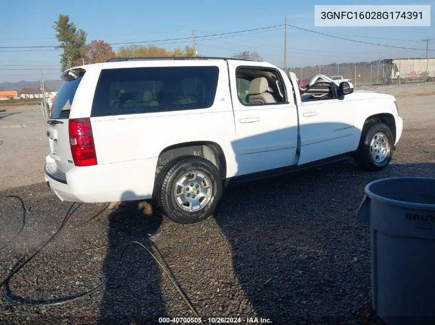 3GNFC16028G174391 2008 Chevrolet Suburban 1500 Lt