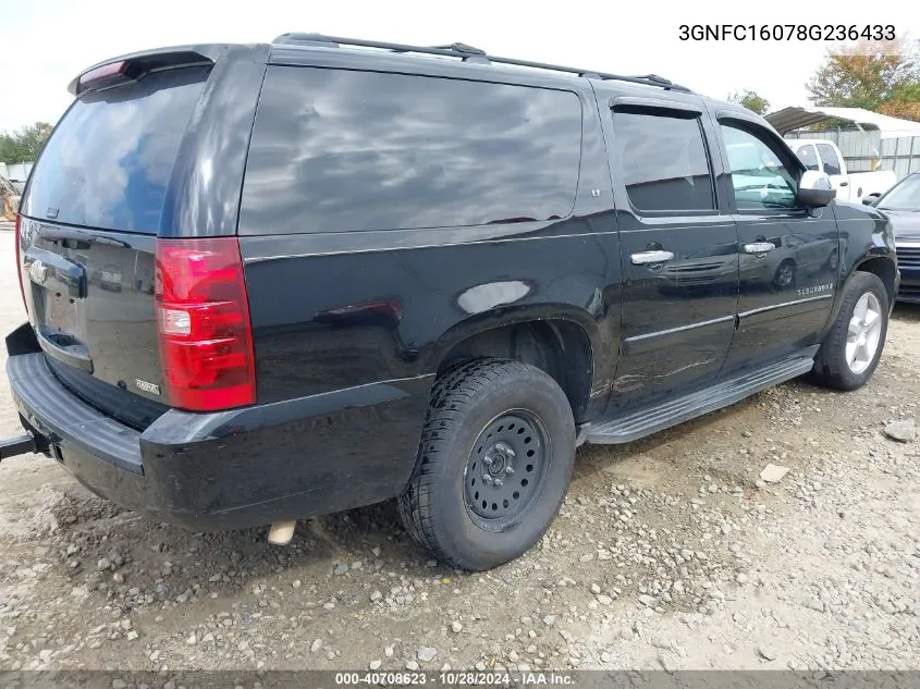 2008 Chevrolet Suburban 1500 Lt VIN: 3GNFC16078G236433 Lot: 40708623