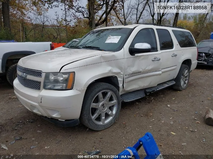 2008 Chevrolet Suburban 1500 Ltz VIN: 1GNFK16328R188868 Lot: 40734775