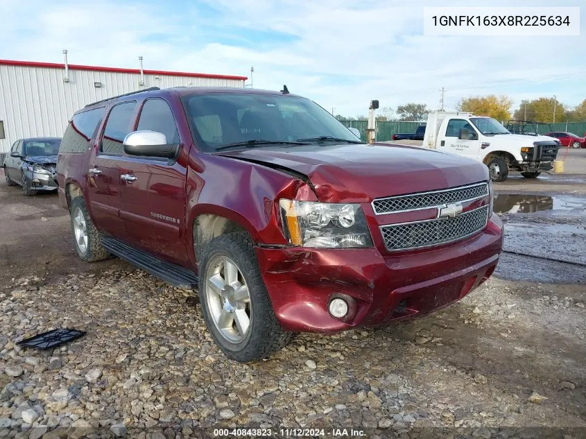 2008 Chevrolet Suburban 1500 Ltz VIN: 1GNFK163X8R225634 Lot: 40843823