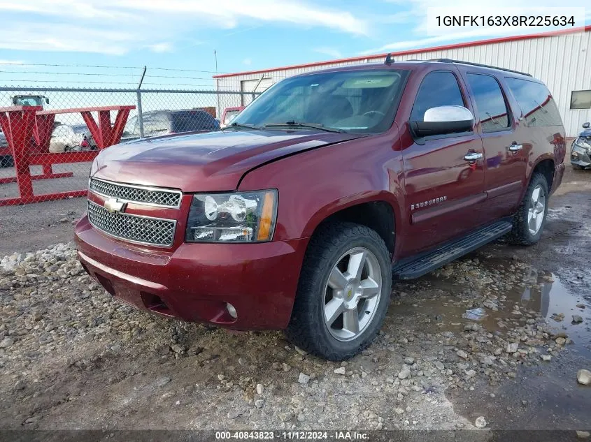 2008 Chevrolet Suburban 1500 Ltz VIN: 1GNFK163X8R225634 Lot: 40843823