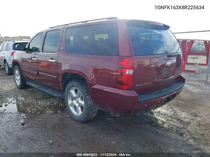 2008 Chevrolet Suburban 1500 Ltz VIN: 1GNFK163X8R225634 Lot: 40843823