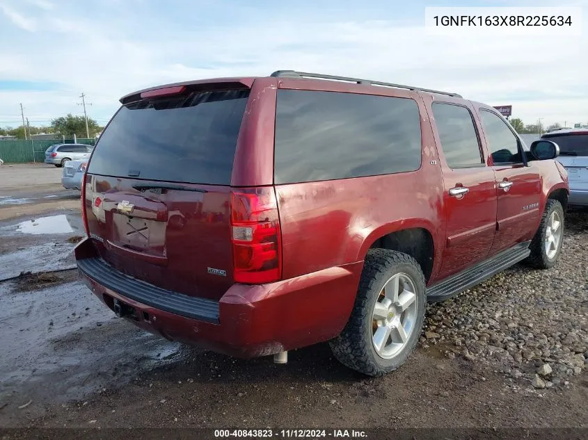 2008 Chevrolet Suburban 1500 Ltz VIN: 1GNFK163X8R225634 Lot: 40843823