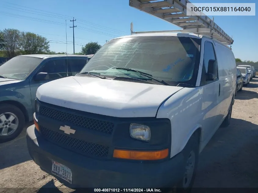 1GCFG15X881164040 2008 Chevrolet Express Work Van