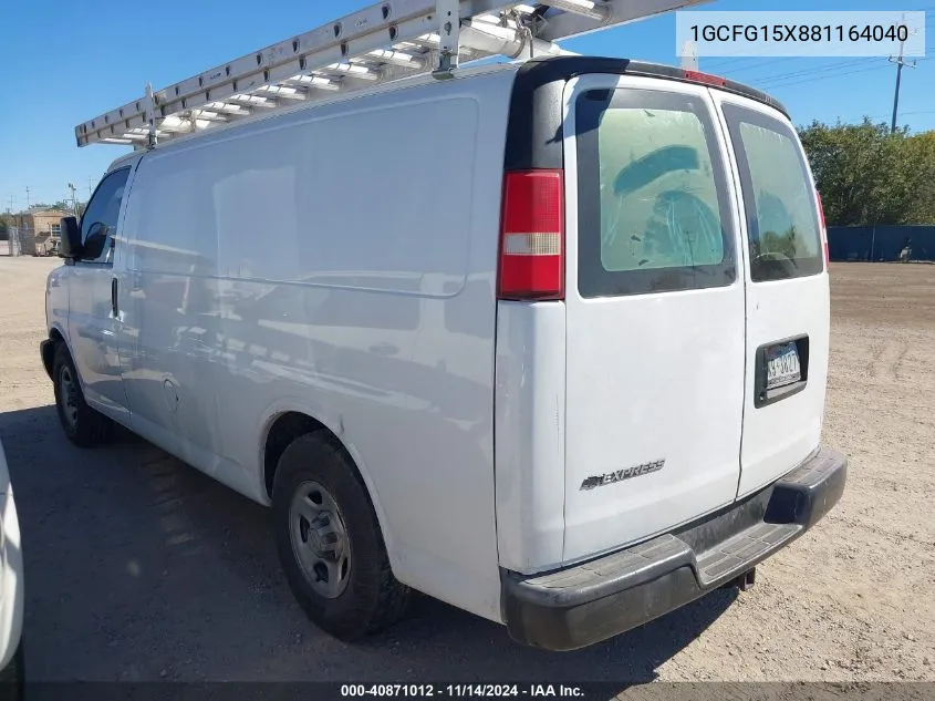 1GCFG15X881164040 2008 Chevrolet Express Work Van