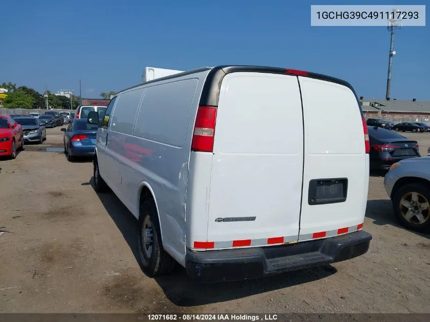 1GCHG39C491117293 2009 Chevrolet Express Cargo Van