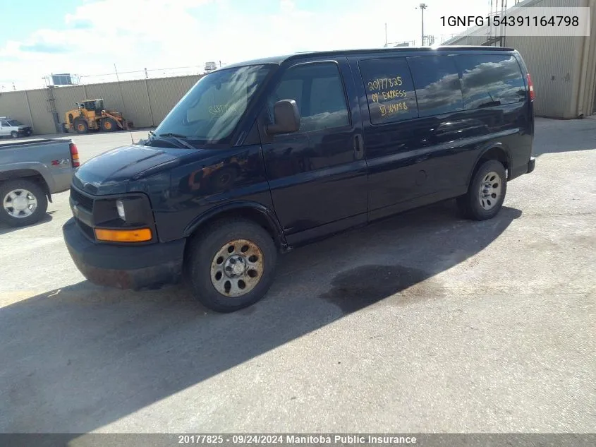 1GNFG154391164798 2009 Chevrolet Express 1500 Ls