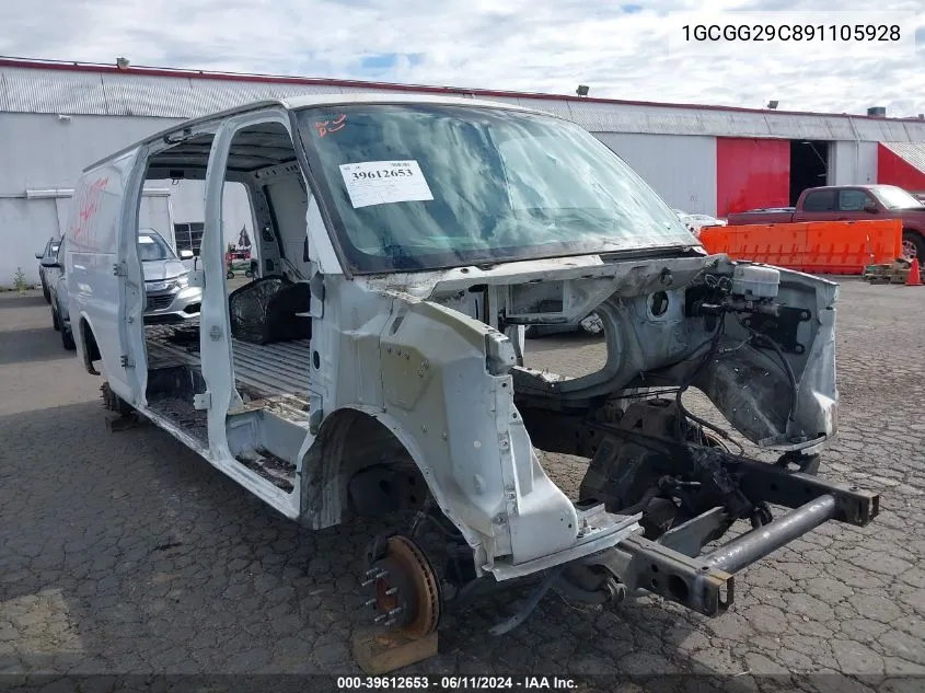 1GCGG29C891105928 2009 Chevrolet Express 2500 Work Van