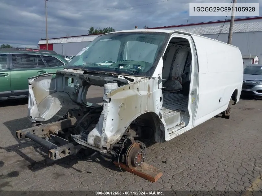 1GCGG29C891105928 2009 Chevrolet Express 2500 Work Van