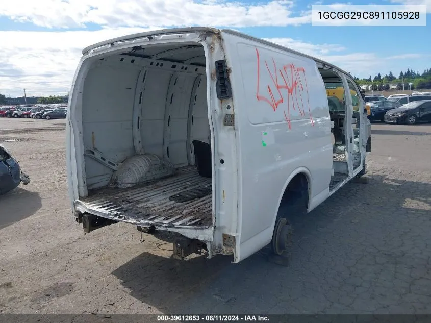 1GCGG29C891105928 2009 Chevrolet Express 2500 Work Van