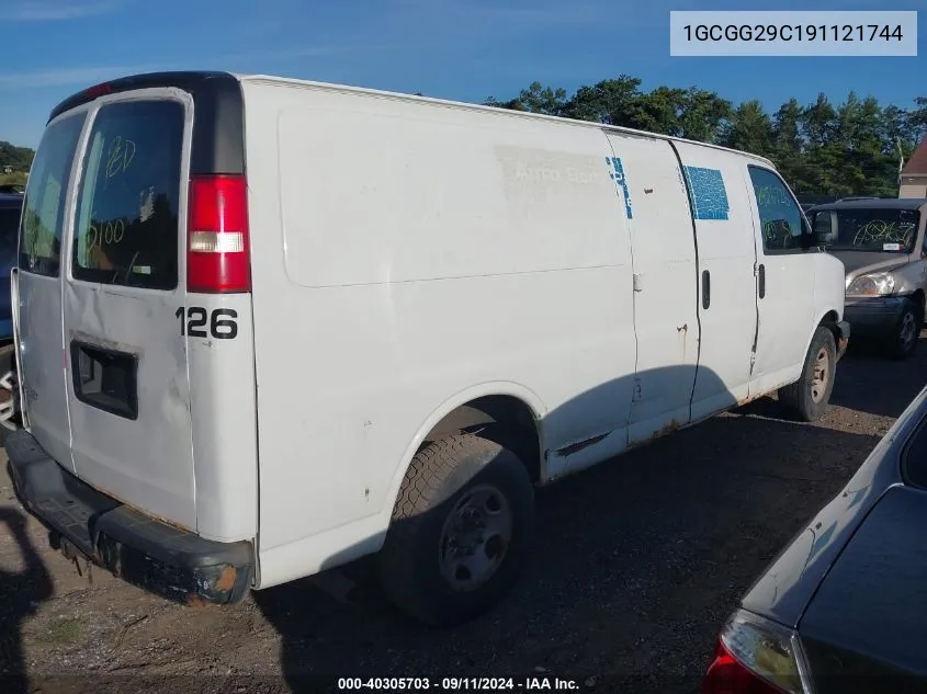 1GCGG29C191121744 2009 Chevrolet Express 2500 Work Van