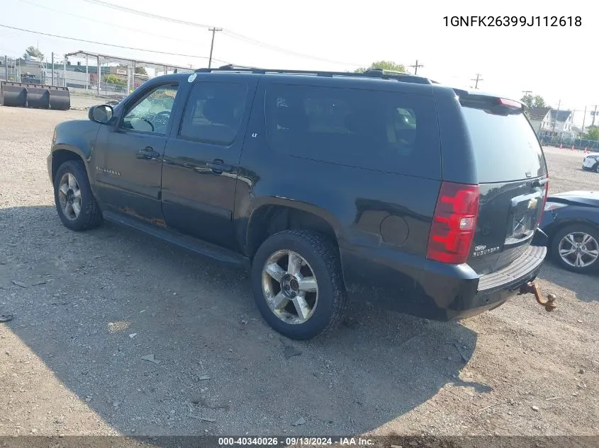 2009 Chevrolet Suburban 1500 Lt2 VIN: 1GNFK26399J112618 Lot: 40340026