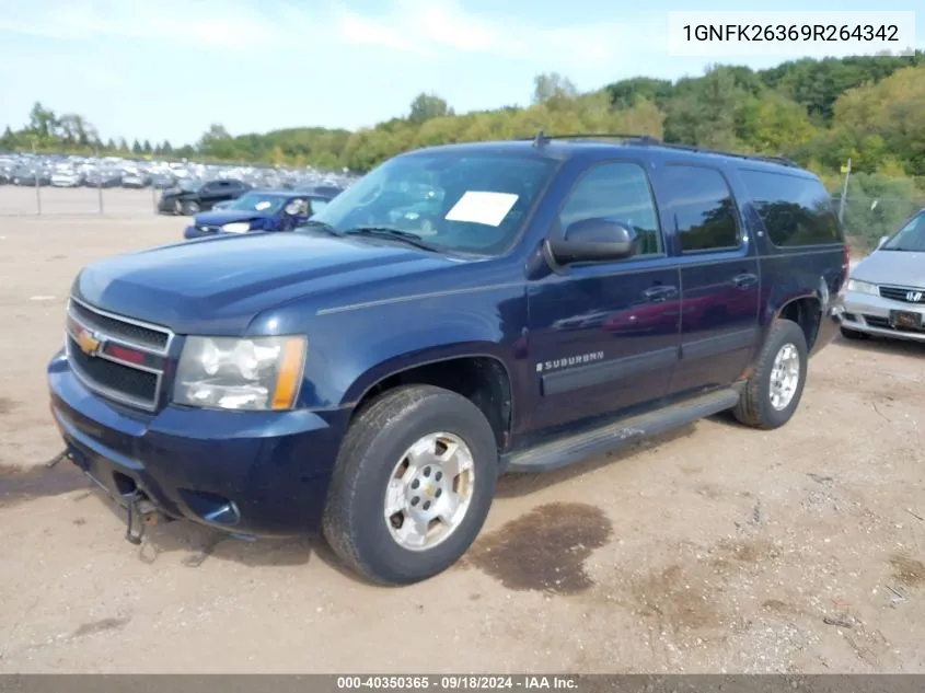 2009 Chevrolet Suburban 1500 Lt1 VIN: 1GNFK26369R264342 Lot: 40350365