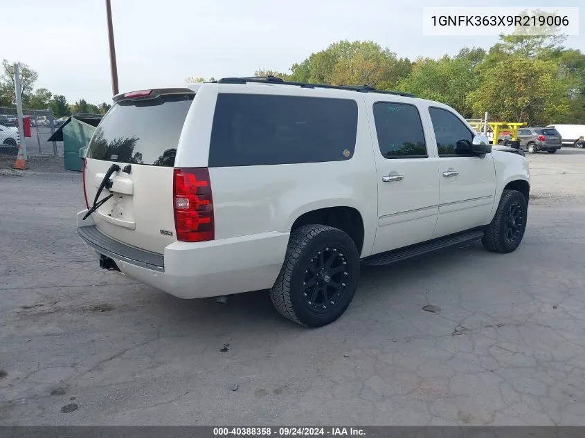 2009 Chevrolet Suburban 1500 K1500 Ltz VIN: 1GNFK363X9R219006 Lot: 40388358