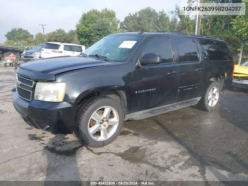 1GNFK26399R204037 2009 Chevrolet Suburban 1500 Lt2