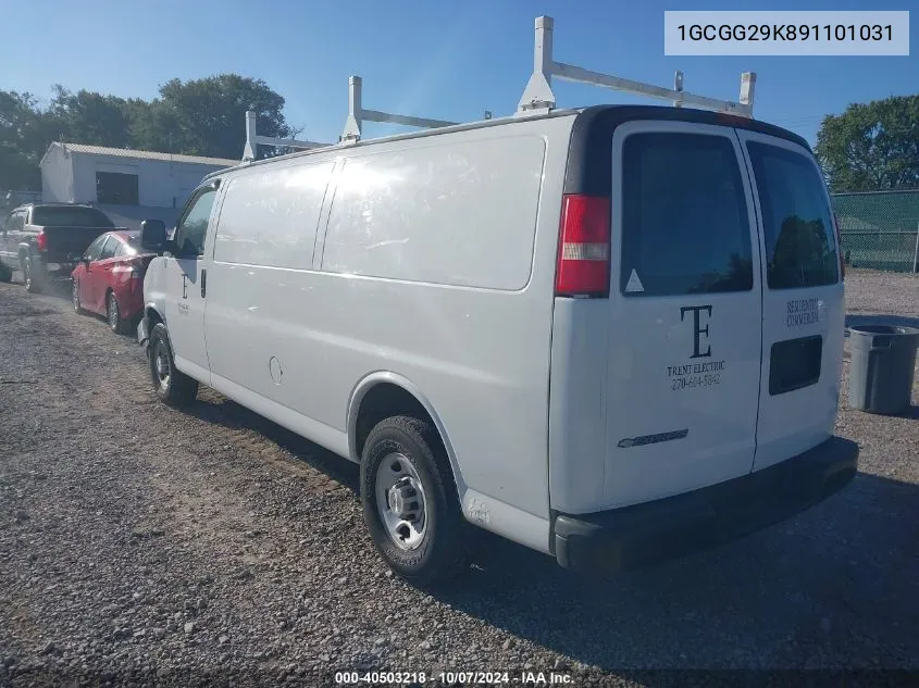 1GCGG29K891101031 2009 Chevrolet Express G2500