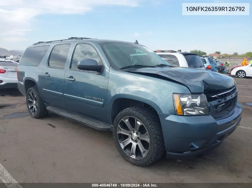 1GNFK26359R126792 2009 Chevrolet Suburban 1500 Lt2