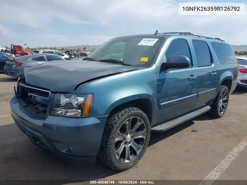 1GNFK26359R126792 2009 Chevrolet Suburban 1500 Lt2