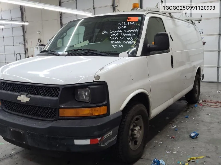 2009 Chevrolet Express G2500 VIN: 1GCGG25C991120993 Lot: 40572158