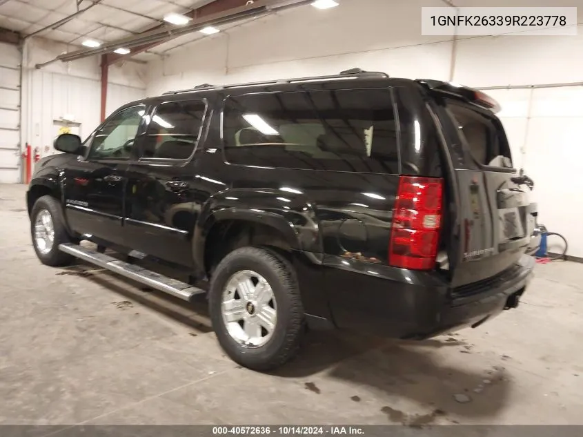 2009 Chevrolet Suburban 1500 Lt2 VIN: 1GNFK26339R223778 Lot: 40572636