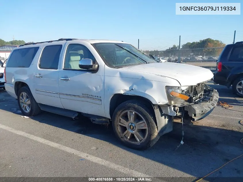 2009 Chevrolet Suburban 1500 Ltz VIN: 1GNFC36079J119334 Lot: 40576558