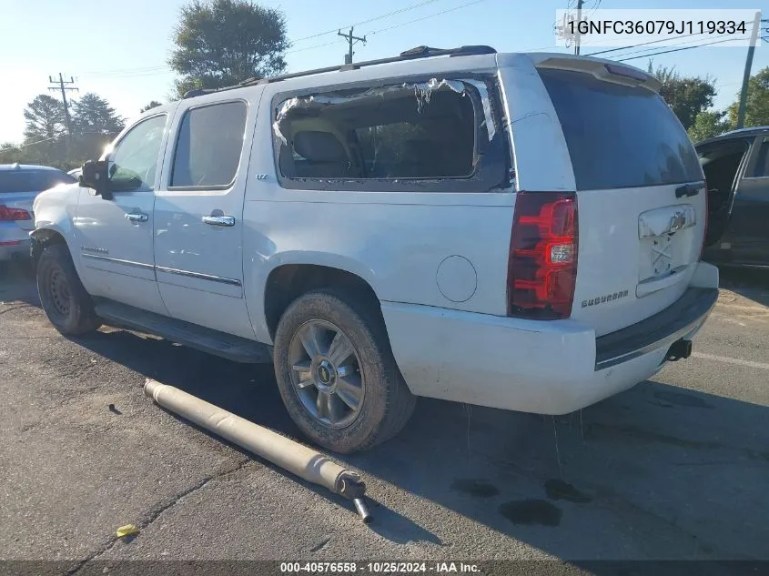 2009 Chevrolet Suburban 1500 Ltz VIN: 1GNFC36079J119334 Lot: 40576558