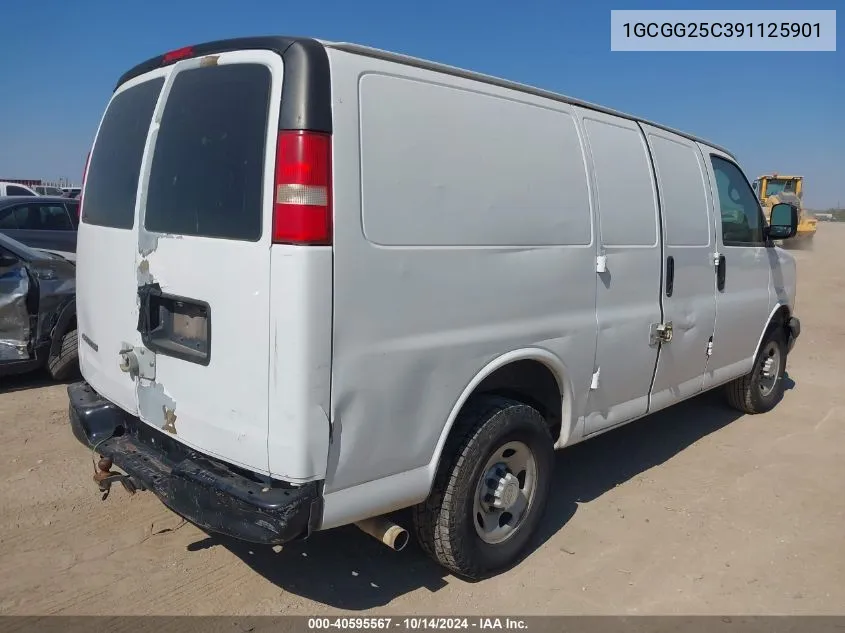 2009 Chevrolet Express 2500 Work Van VIN: 1GCGG25C391125901 Lot: 40595567