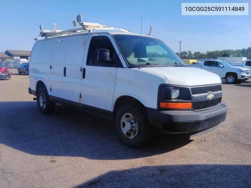 2009 Chevrolet Express 2500 Work Van VIN: 1GCGG25C591114849 Lot: 40599799