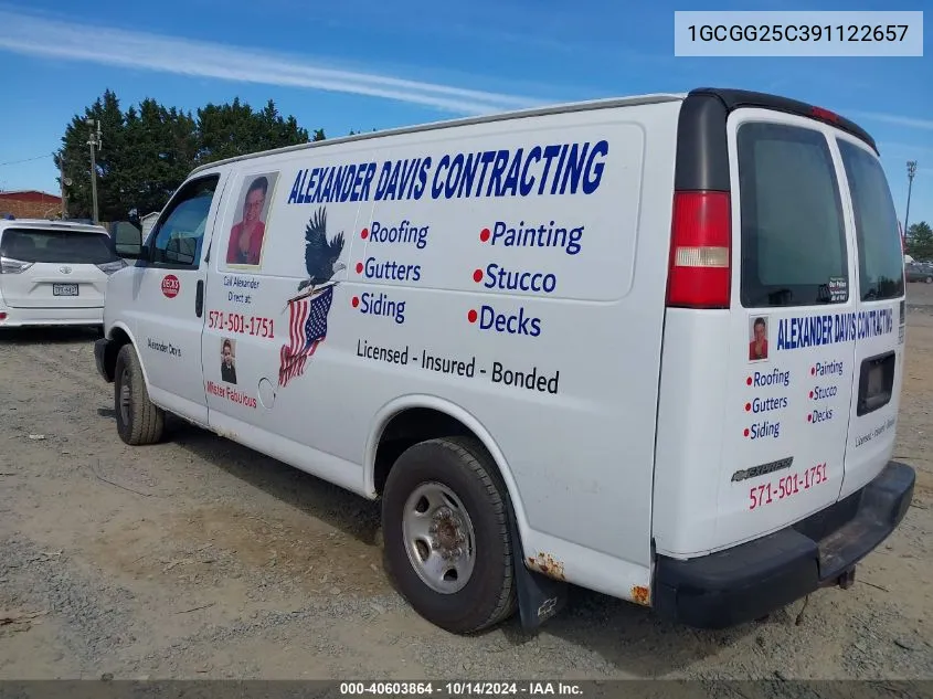 2009 Chevrolet Express 2500 Work Van VIN: 1GCGG25C391122657 Lot: 40603864