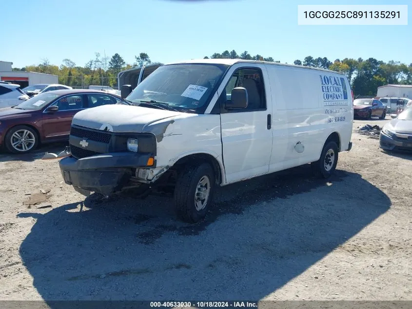 2009 Chevrolet Express 2500 Work Van VIN: 1GCGG25C891135291 Lot: 40633030