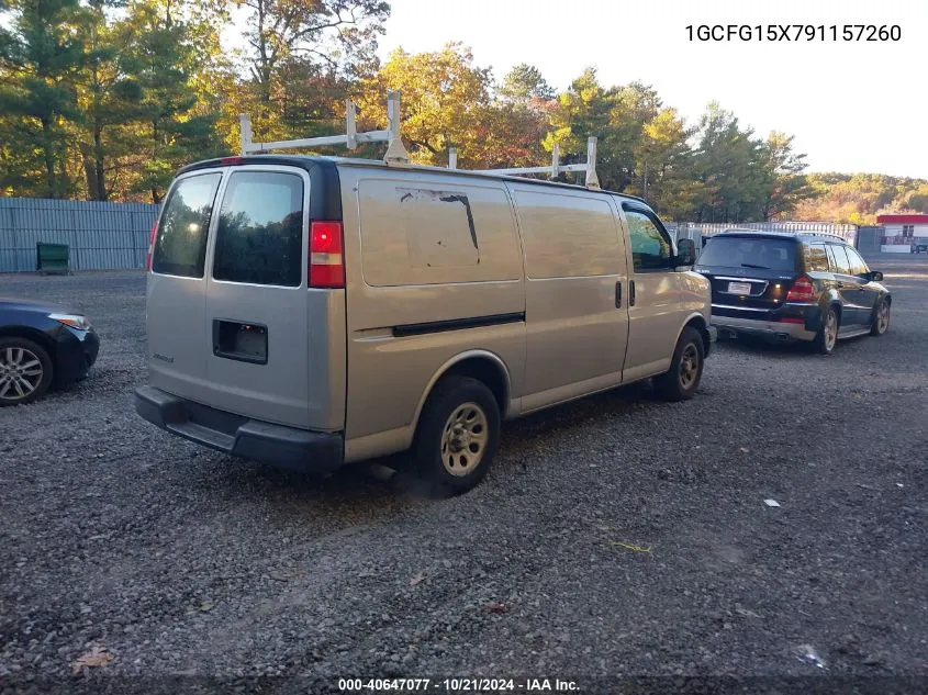 2009 Chevrolet Express 1500 Work Van VIN: 1GCFG15X791157260 Lot: 40647077